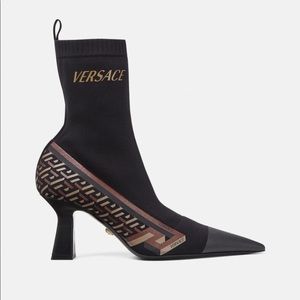 Versace La Greca Signiture Sock Boots